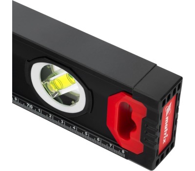 Уровень MATRIX Уровень алюминиевый, усиленный, фрезерованный, 3 глазка, двухкомпонентные рукоятки, 800 мм 34362