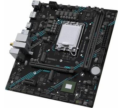 Материнская плата MAXSUN MS-B760M Gaming WIFI ACE (Socket 1700, mATX, 2*DDR5, VGA/HDMI, 3*SATA3, 2*M.2, 1xPCI-E x16 /1xPCI-E x4, 2*USB 2.0, 4*USB 3.2 GEN1, LAN 1*1G, Bluetooth, Wi-Fi 802.11ax, RTL)