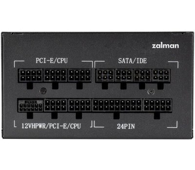 Блок питания ZALMAN Блок питания 1000W TeraMax II черный ARGB (ATX, 80+Gold, APFC, 20+4P, 4xPCIe 6+2P, 3хMolex, 12xSATA, 120mm fan, RTL) (ZM1000-TMX2 VIEW)