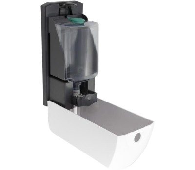 GFmark - Дозатор СЕНСОРНЫЙ, ДЕЗИНФЕКЦИЯ, пластик АБС, БЕЛЫЙ, большой, с глазком - капля, 1000 мл 6395