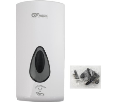 GFmark - Дозатор СЕНСОРНЫЙ, ДЕЗИНФЕКЦИЯ, пластик АБС, БЕЛЫЙ, большой, с глазком - капля, 1000 мл 6395