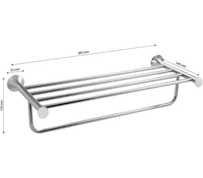 МАГНУС - Полка для полотенца с опорой, большая 85142