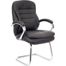 Кресло посетителя EVERPROF VALENCIA CF Экокожа Черный
