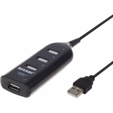 Контроллеры, адаптеры, переходники REXANT (18-4105) РАЗВЕТВИТЕЛЬ USB 2.0 НА 4 ПОРТА