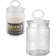 Стеклянная банка MALLONY Стеклянная банка для сыпучих продуктов с крышкой COPPETTA, объем: 0,65 л (003597)