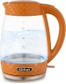 Чайник KITFORT KT-6123-4 оранжевый (стекло)