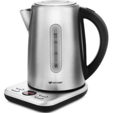 Чайник KITFORT КТ-661 черный/серебристый (металл)