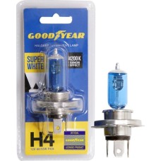 Лампа галогенная GOODYEAR GY014127 лампа галогенная автомобильная Н4 12V 60/55W P43t Super White (блистер)