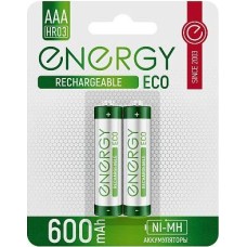 Аккумулятор ENERGY Аккумулятор Energy Eco NIMH-600-HR03/2B (АAА) 104986