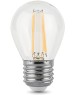 лампа GAUSS Лампа филам. Filament 9Вт цок.:E27 шар 220B 4100K св.свеч.бел.нейт. P45 (упак.:1шт) (105802209)