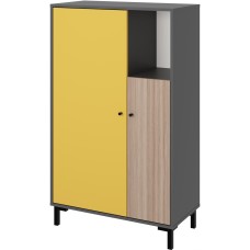 Модульная мебель МЕБЕЛЬ-КОМПЛЕКС JAM Шкаф для одежды Серый шифер/Грэви/Сэнд