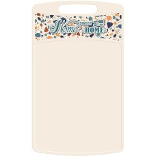 Доска разделочная HOMVER Bergamo Терраццо прямоугольная 260x155x3,5мм с декором (светло-бежевый) 223134125/01