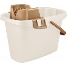 Ведро SPIN&CLEAN SC408611000 Wood МОП c отжимом13л, сливочный/бук