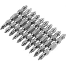 Бита GROSS Бита двухсторонняя, PH2-PH1 х 45 мм, сталь S2, 10 шт. 11211