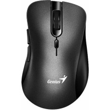 Мышь беспроводная GENIUS Мышь беспрводная Ergo 8100S /бесшумная/800-1200-1600 dpi/оптический/6 кнопок/USB-приемник/2,4 ГГц/батарея AA/черный (31030040400)