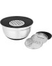 Миска AGNESS МИСКА 6 В 1 С КРЫШКОЙ С 3-МЯ СЪЕМНЫМИ ТЁРКАМИ, 24 СМ, 2,25 Л. ПРОТИВОСКОЛЬЗЯЩЕЕ ДНО 880-128