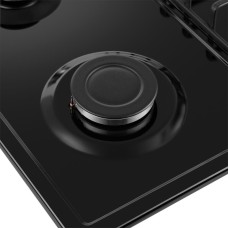 Варочная панель газовая MAUNFELD Газовая варочная панель EGHE.64.3STS-EB/G, 4 конфорки, эмалированная сталь, черный