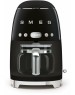 SMEG Кофеварка DCF02BLEU, капельная, черный / серебристый