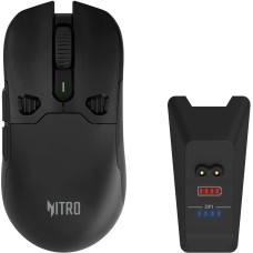 ACER Мышь беспроводная Nitro OMR404, игровая, Bluetooth/Радио, оптическая, USB, 6400dpi, черный [zl.mceee.02t]