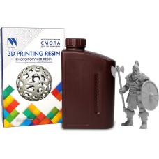 NV PRINT Фотополимерная смола NVPRINT Plant-Based Resin Grey для 3D печати 1 кг (бут)