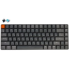 KEYCHRON Клавиатура K3E2, беспроводная, USB, Bluetooth, механическая, серый