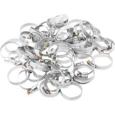 СИБРТЕХ Хомуты металлические, Стандартное болтовое крепление 25-40 мм, 50 штук в упаковке, ширина 9 мм 47560