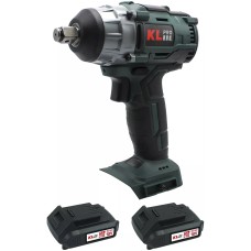 KLPRO Профессиональный бесщеточный гайковерт аккумуляторный KLSS18B-20 (18В, Li-ion-2шт, 2.0Ач, 250Нм, 2 скорости, подсветка,З/У,в кейсе)