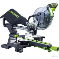 Greenworks GD24MS216 Торцовочная пила, 24V, б/щ, 4800 об/мин, 216х30мм,рез 65х310мм,1х4Ач,ЗУ [1501707UB]