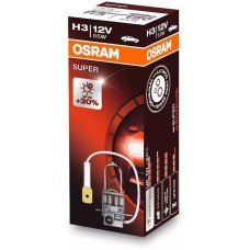 Лампа галогенная OSRAM Автолампа галогенная H3 (55W PK22s +30%) SUPER 12V