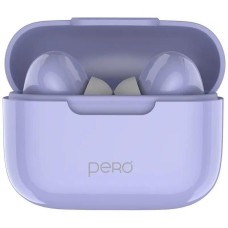 PERO Наушники TWS06, Bluetooth, внутриканальные, фиолетовый [ptws06p]