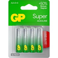 GP Батарея Super Alkaline G-Tech 15А AA (8шт)