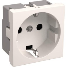 IEK Розетка силов. CKK-40D-RSZB2-K01-K одинар. скрыт. зазем. штор. IP20 белый (упак.:1шт)