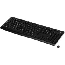 Клавиатура LOGITECH Клавиатура K270 черный/белый USB беспроводная Multimedia (920-003058)