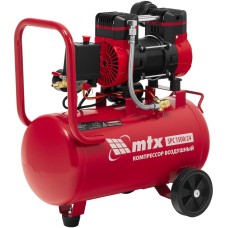 MTX Компрессор безмасляный малошумный SPC 1500/24, 1500 Вт, ресивер 24 л, 260 л/мин// 58139