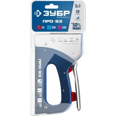 ЗУБР Про-53, скобы тип 53, гвозди тип 300/500, стальной рессорный степлер (31523)