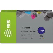 Картридж струйный CACTUS Картридж струйный CS-EPT693400 T6934 желт.пигм. (350мл) для Epson SureColor SC-T3000/T3070/T3200/T5000/5200 с чипом