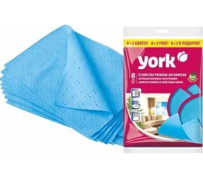 Набор салфеток YORK салфетка ПРЕМИУМ сверхвлаговпитывающая 8шт+2шт 020320