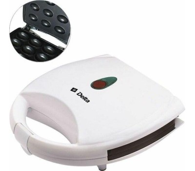 Вафельница DELTA DL-055 ОРЕШЕК белая