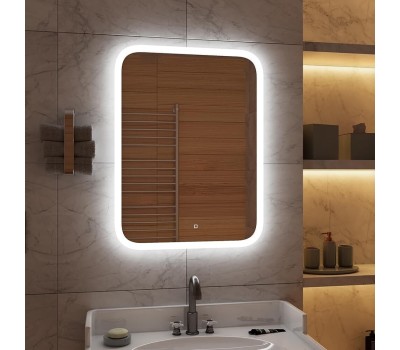 Зеркало настенное САНАКС 45226 Зеркало 600х800 мм, сенсорное, с внутренней LED подсветкой