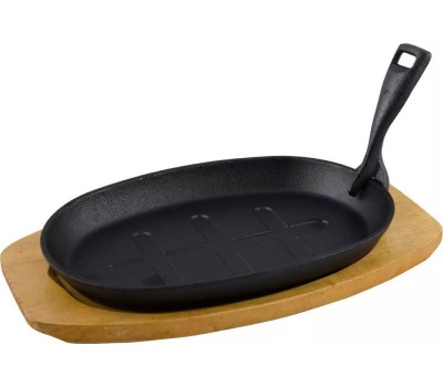 Сковорода MYRON COOK MC2265 чугунная съемн/руч 26,5х17,5см овал