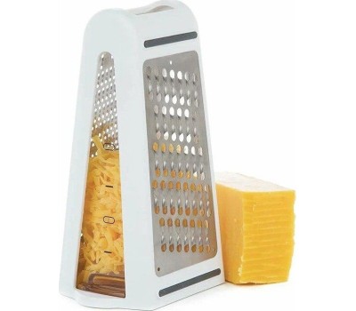 Терка MALLONY Терка двугранная IDEA с контейнером, 21,5 см (нерж. сталь, пластик) (103340)