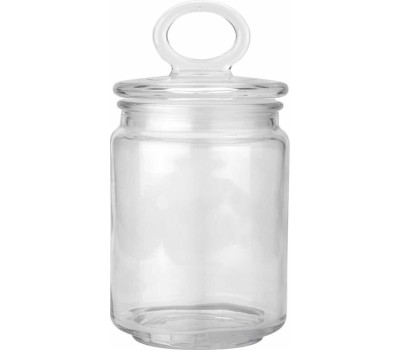 Стеклянная банка MALLONY Стеклянная банка для сыпучих продуктов с крышкой COPPETTA, объем: 0,65 л (003597)