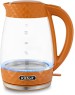 Чайник KITFORT KT-6123-4 оранжевый (стекло)