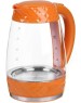 Чайник KITFORT KT-6123-4 оранжевый (стекло)