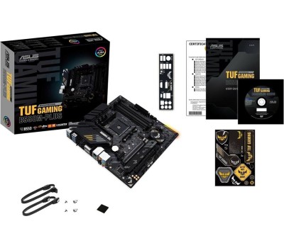 Материнская плата ASUS TUF GAMING B550M-PLUS Soc-AM4 AMD B550 4xDDR4 mATX AC`97 8ch (7.1) 2.5Gg RAID+HDMI+DP