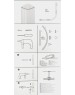 Карниз в ванную GFMARK 100014 Карниз в ванную угловой 1600 мм , закруглённый белый из алюминия , овальная труба