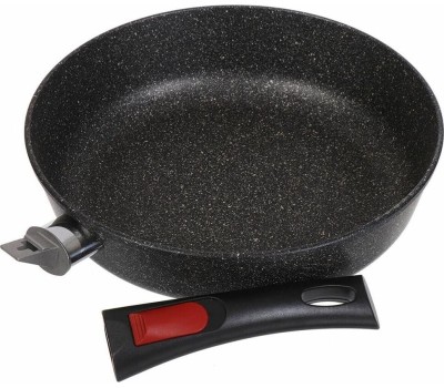 Сковорода НЕВА МЕТАЛЛ ПОСУДА L18026i а/пр литая 26см съемн/руч индукция Гранит 550000525