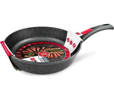 Сковорода НЕВА МЕТАЛЛ ПОСУДА L18026i а/пр литая 26см съемн/руч индукция Гранит 550000525