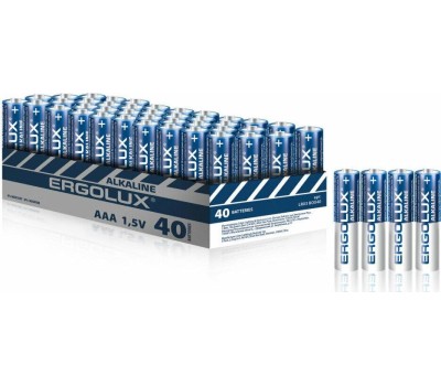 Батарейка ERGOLUX (14672) Alkaline BOX40 LR03