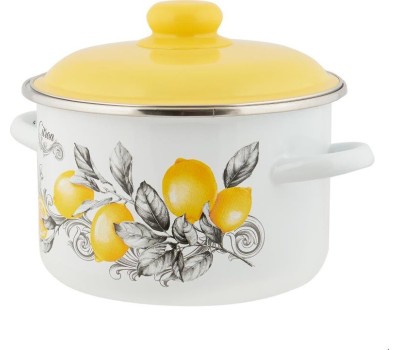 Кастрюля APPETITE 6RD221M CITRON эмал цил 5,5л
